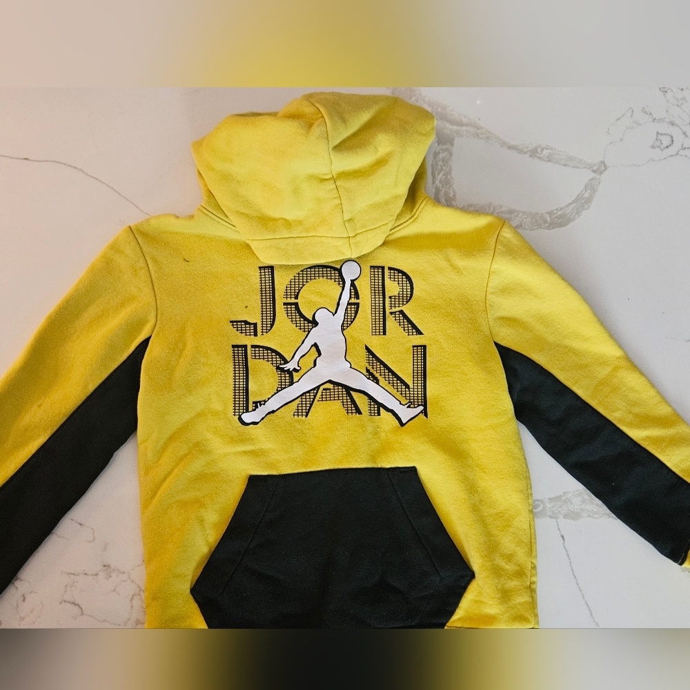 3/$30 Jordan Hoodie in Yellow and Black